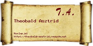 Theobald Asztrid névjegykártya